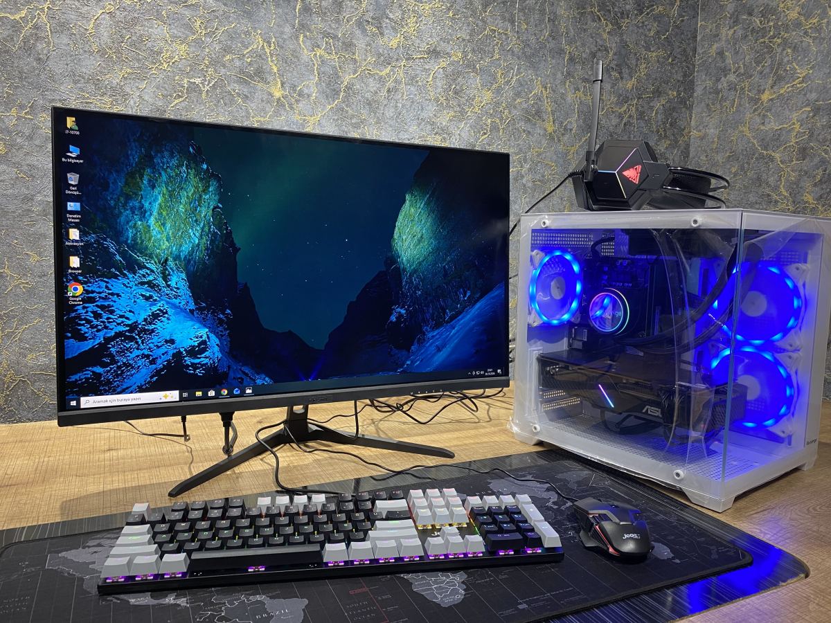 AMD RX 5700 XT / Intel i7-10700 Sıfır Gaming PC | Dexim 27" 180Hz Monitör Dahil Full Set